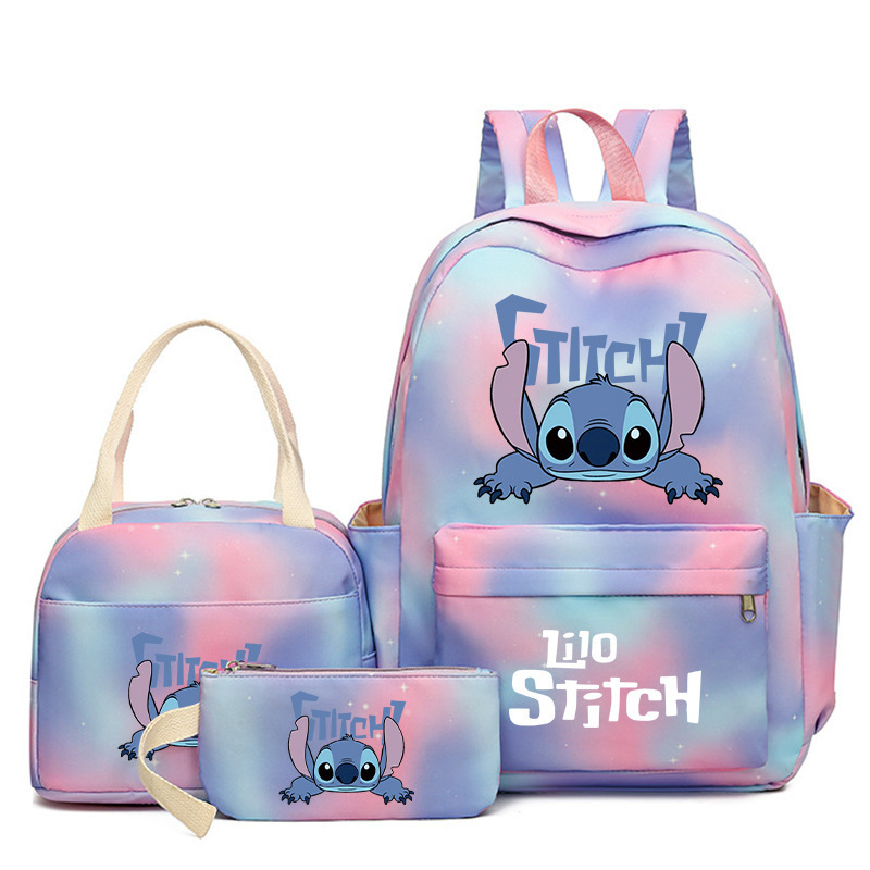 Cross border popular anime peripheral backpack, large capacity backpack for primary and secondary school students, backpack for children's meals, pencil case three piece set Cross border popular anime peripheral backpack, large capacity backpack for primary and secondary school students, backpack for children's meals, pencil case three piece set