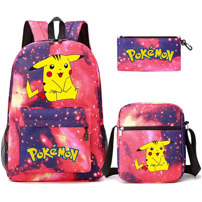 Cross border Amazon backpack, teenage student backpack, three piece set, pencil case, crossbody bag Cross border Amazon backpack, teenage student backpack, three piece set, pencil case, crossbody bag