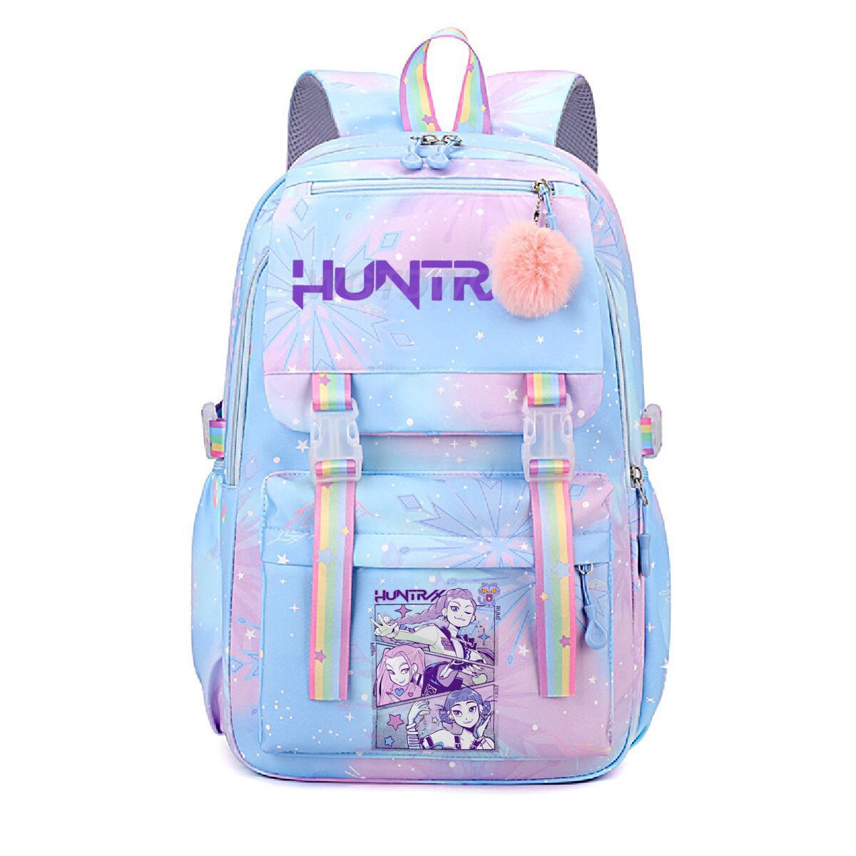 Amazon's new witch hunt printed student backpack cross-border popular cartoon KPop student backpack lightweight Amazon's new witch hunt printed student backpack cross-border popular cartoon KPop student backpack lightweight