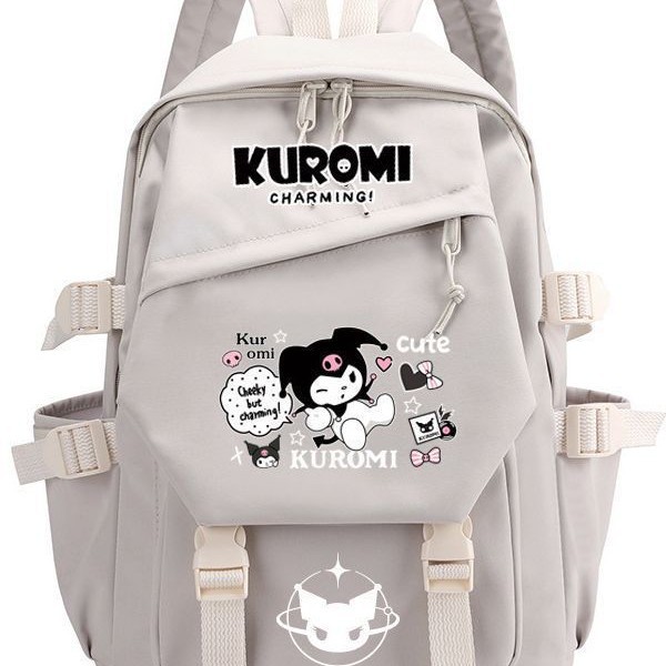 Kulomi collaborates with Meileti peripheral backpack for cute Japanese girls in elementary, middle, and high school, with a large capacity backpack
