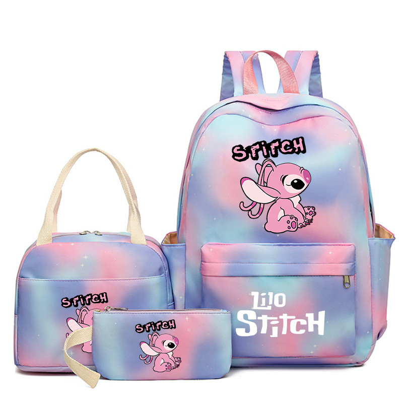 Cross border popular anime peripheral backpack, large capacity backpack for primary and secondary school students, backpack for children's meals, pencil case three piece set Cross border popular anime peripheral backpack, large capacity backpack for primary and secondary school students, backpack for children's meals, pencil case three piece set