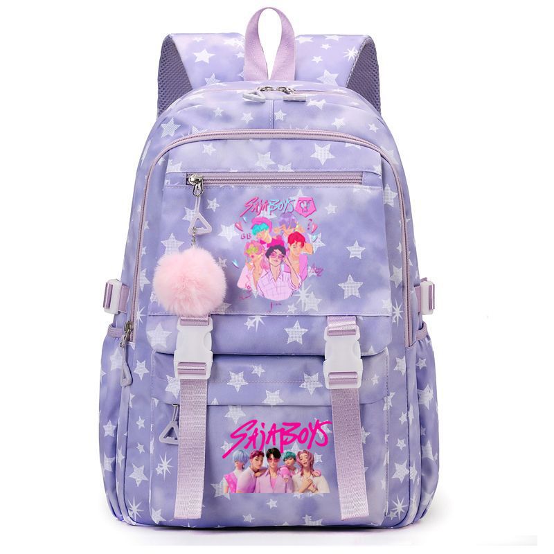 New KPOP Demon Hunters Movie Printed Backpack Student Campus Backpack New KPOP Demon Hunters Movie Printed Backpack Student Campus Backpack