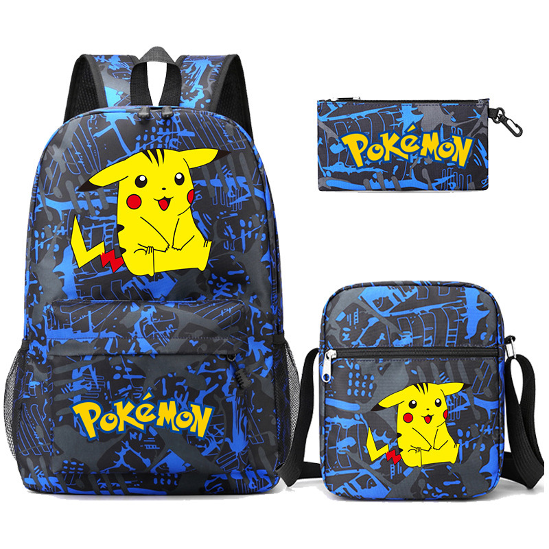 Cross border Amazon backpack, teenage student backpack, three piece set, pencil case, crossbody bag Cross border Amazon backpack, teenage student backpack, three piece set, pencil case, crossbody bag