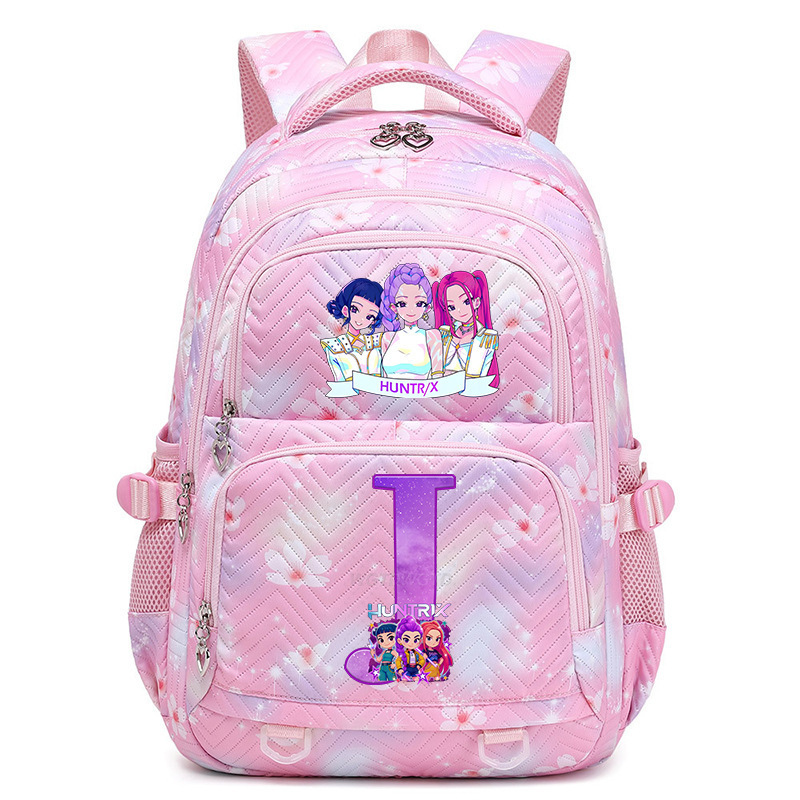 Cross border new witch hunting group letter print Korean version trendy backpack, lightweight and large capacity backpack for primary and secondary school students Cross border new witch hunting group letter print Korean version trendy backpack, lightweight and large capacity backpack for primary and secondary school students