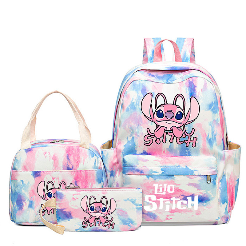 Cross border popular anime peripheral backpack, large capacity backpack for primary and secondary school students, backpack for children's meals, pencil case three piece set Cross border popular anime peripheral backpack, large capacity backpack for primary and secondary school students, backpack for children's meals, pencil case three piece set