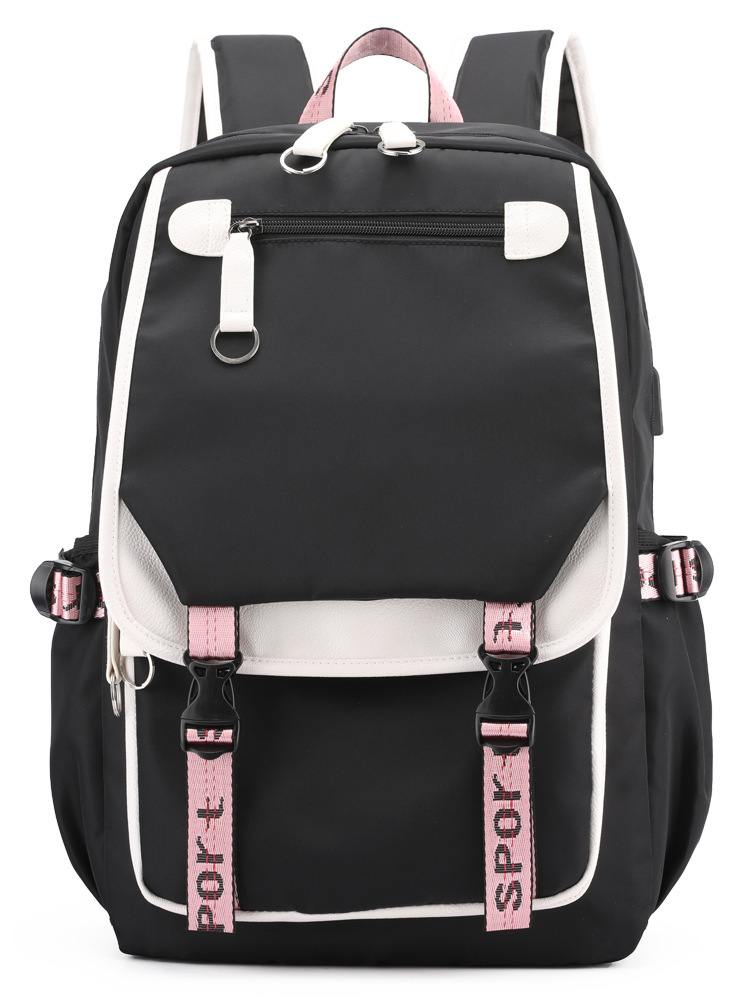 Korean girl group Kim Ji soo, Kim Jenny, Park Choi young printed backpack, backpack, large capacity USB interface, student Korean girl group Kim Ji soo, Kim Jenny, Park Choi young printed backpack, backpack, large capacity USB interface, student