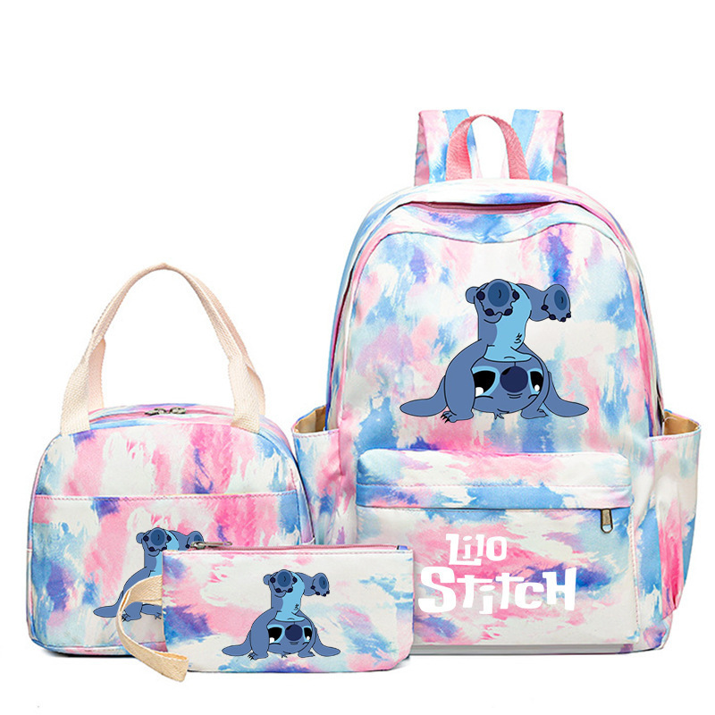 Cross border popular anime peripheral backpack, large capacity backpack for primary and secondary school students, backpack for children's meals, pencil case three piece set Cross border popular anime peripheral backpack, large capacity backpack for primary and secondary school students, backpack for children's meals, pencil case three piece set