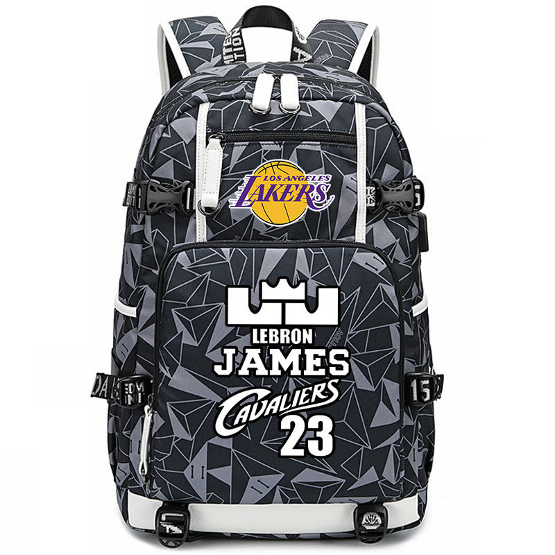 Lakers' James Kobe KOBE backpack, large capacity flying man backpack, men's and women's high school basketball backpack trend Lakers' James Kobe KOBE backpack, large capacity flying man backpack, men's and women's high school basketball backpack trend