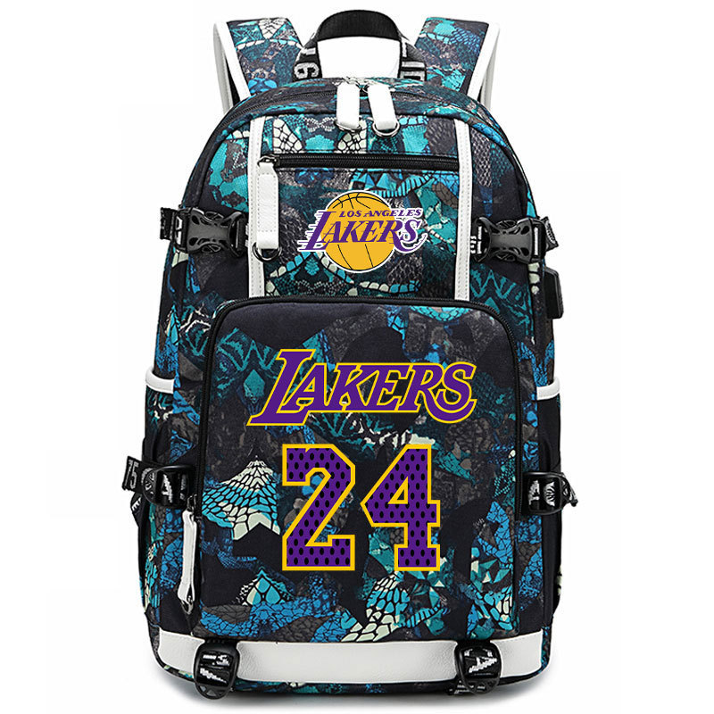 Lakers' James Kobe KOBE backpack, large capacity flying man backpack, men's and women's high school basketball backpack trend Lakers' James Kobe KOBE backpack, large capacity flying man backpack, men's and women's high school basketball backpack trend