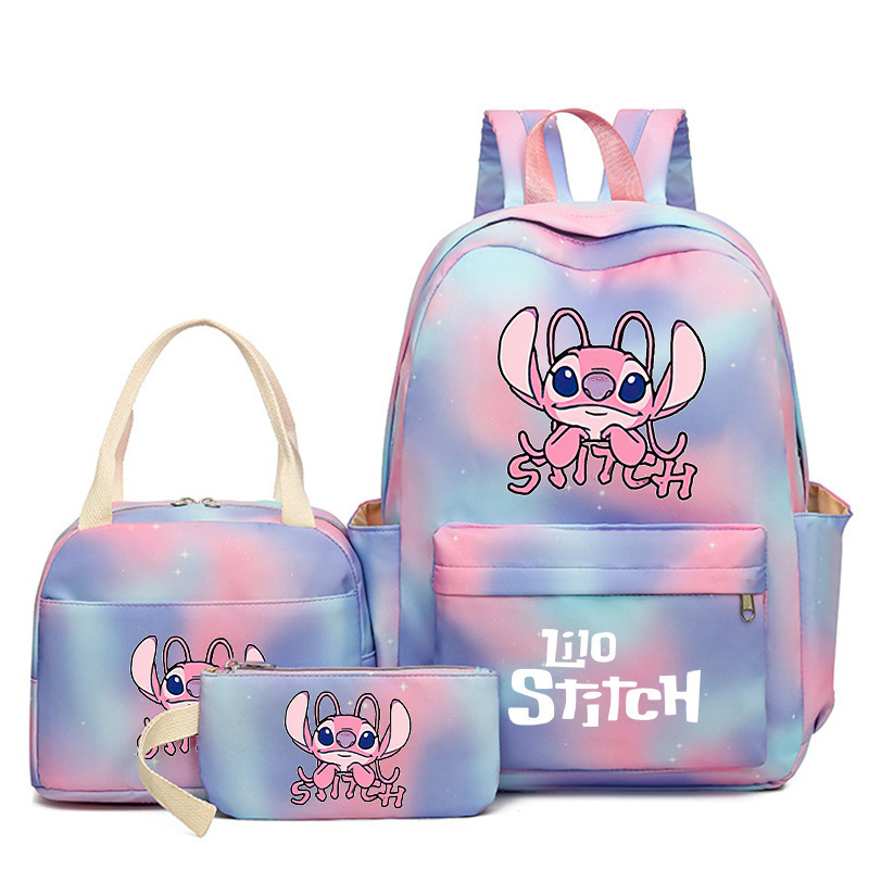 Cross border popular anime peripheral backpack, large capacity backpack for primary and secondary school students, backpack for children's meals, pencil case three piece set Cross border popular anime peripheral backpack, large capacity backpack for primary and secondary school students, backpack for children's meals, pencil case three piece set