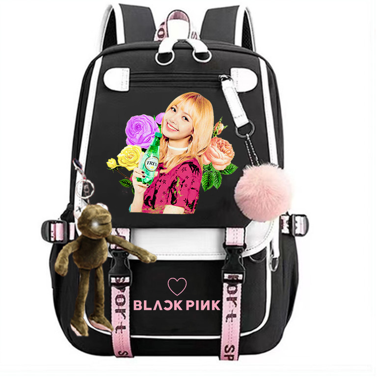 Junior high school student backpack, girls' casual simple backpack, contrasting canvas bag, multi-layer computer bag, men's bag, women's bag Junior high school student backpack, girls' casual simple backpack, contrasting canvas bag, multi-layer computer bag, men's bag, women's bag