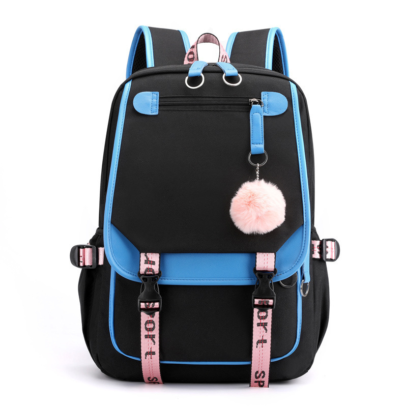 Korean girl group Kim Ji soo, Kim Jenny, Park Choi young printed backpack, backpack, large capacity USB interface, student Korean girl group Kim Ji soo, Kim Jenny, Park Choi young printed backpack, backpack, large capacity USB interface, student