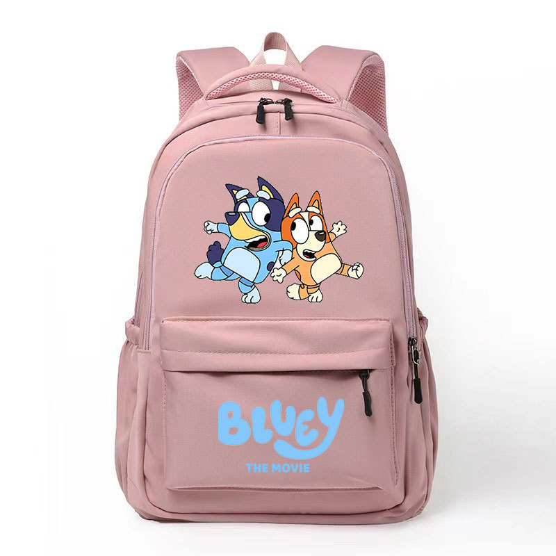 2024 Bluey new student backpack with large capacity for both men and women, lightweight and cute DIY backpack