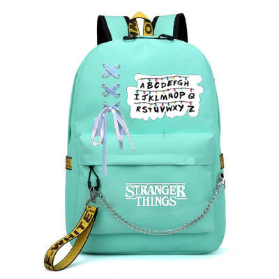 Cross border New American TV Series Stranger Story Backpack USB Charging Night Light Backpack for Middle School Students Cross border New American TV Series Stranger Story Backpack USB Charging Night Light Backpack for Middle School Students