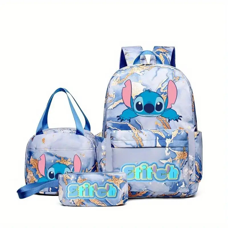 New Stitch Student Backpack for the Start of School Season, Lightweight and Load Reducing, Large Capacity Backpack for Boys and Girls in Grades 1-6 New Stitch Student Backpack for the Start of School Season, Lightweight and Load Reducing, Large Capacity Backpack for Boys and Girls in Grades 1-6