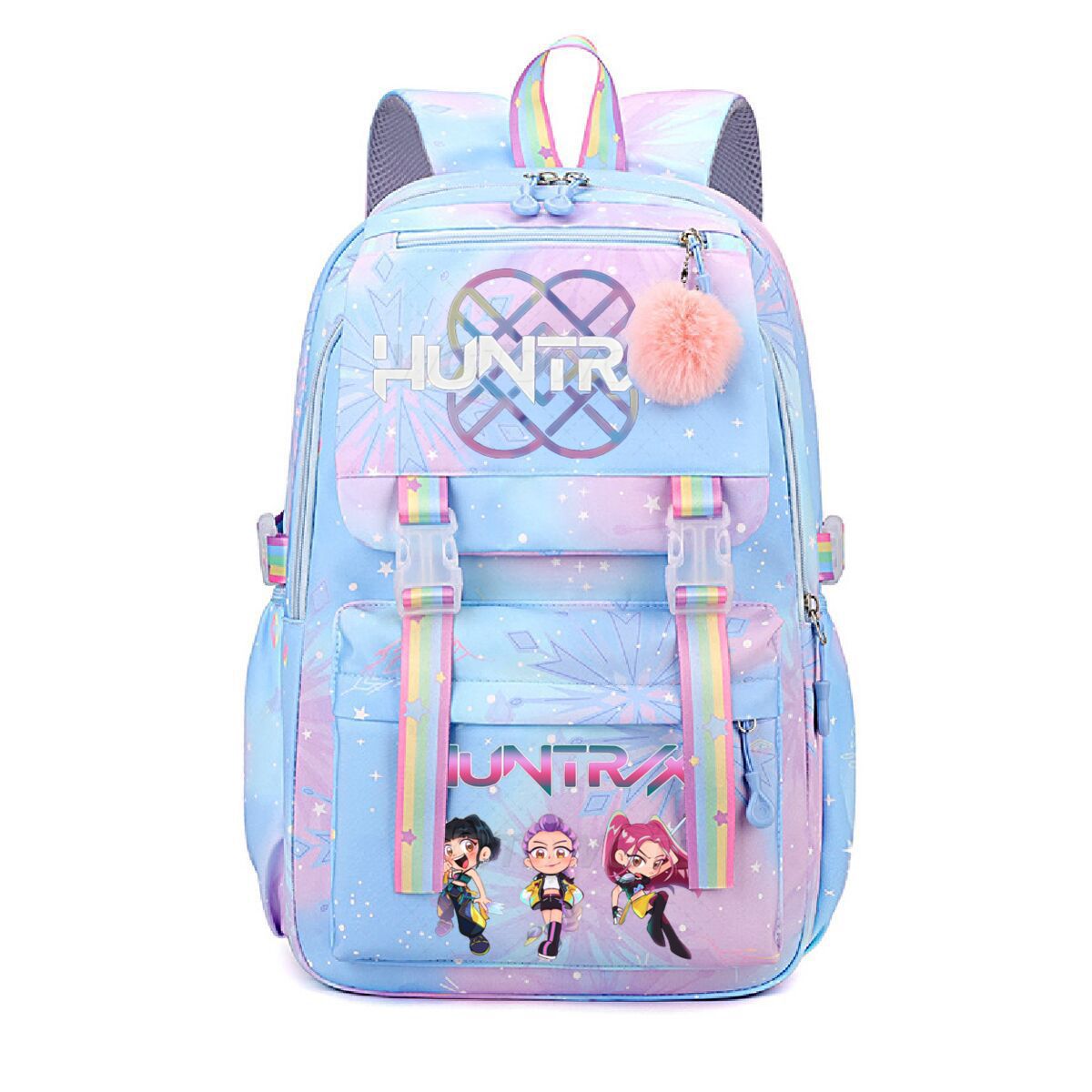 Amazon's new witch hunt printed student backpack cross-border popular cartoon KPop student backpack lightweight Amazon's new witch hunt printed student backpack cross-border popular cartoon KPop student backpack lightweight