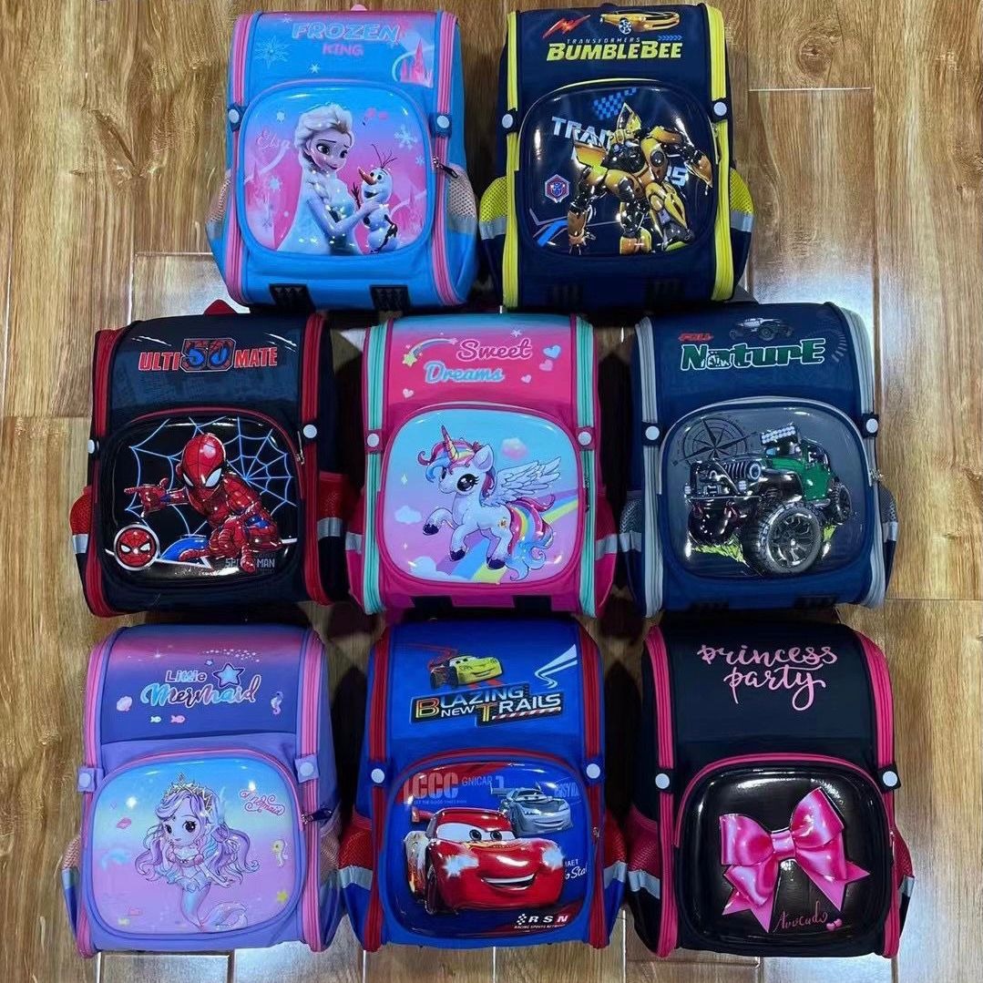 2024 new 3D hard shell backpack cartoon kindergarten backpack, fully open foreign trade space bag, finalized children's backpack