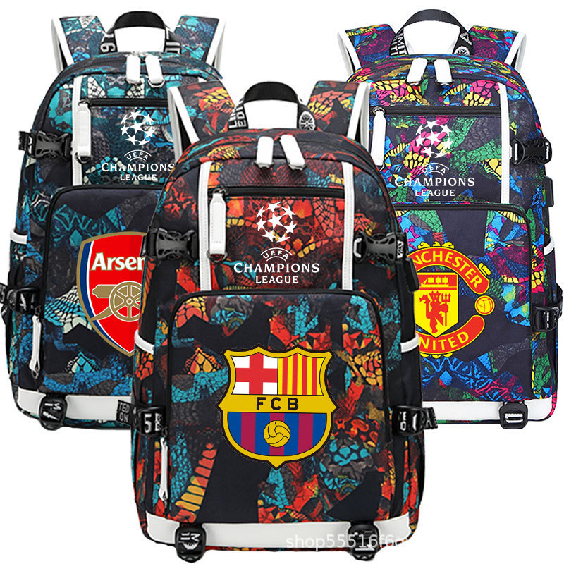 Champions League football backpack Real Madrid Borussia Dortmund backpack Manchester City Manchester United Liverpool sports backpack Champions League football backpack Real Madrid Borussia Dortmund backpack Manchester City Manchester United Liverpool sports backpack