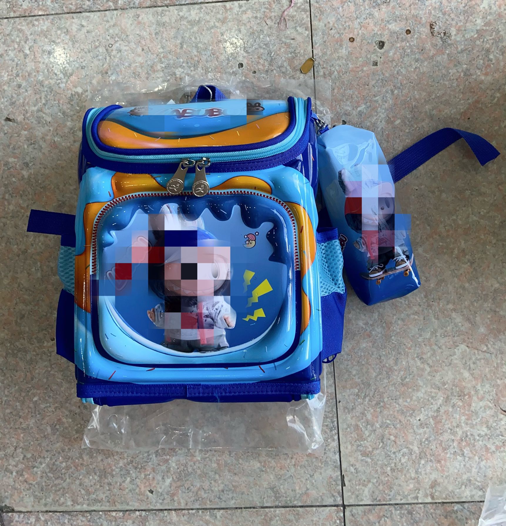 Cross border kindergarten backpack fully open shaped space bag 2.3.4 year old children's backpack two-piece set cute cartoon Cross border kindergarten backpack fully open shaped space bag 2.3.4 year old children's backpack two-piece set cute cartoon