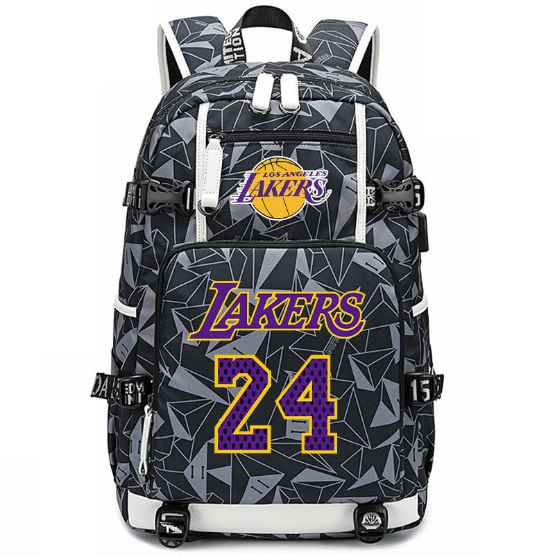 Lakers' James Kobe KOBE backpack, large capacity flying man backpack, men's and women's high school basketball backpack trend Lakers' James Kobe KOBE backpack, large capacity flying man backpack, men's and women's high school basketball backpack trend