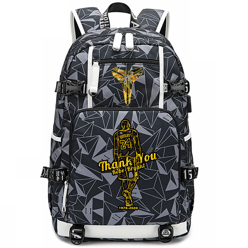 Lakers' James Kobe KOBE backpack, large capacity flying man backpack, men's and women's high school basketball backpack trend Lakers' James Kobe KOBE backpack, large capacity flying man backpack, men's and women's high school basketball backpack trend