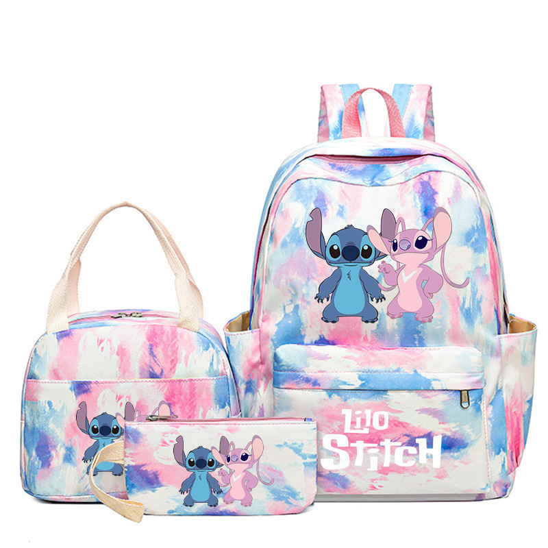 Cross border popular anime peripheral backpack, large capacity backpack for primary and secondary school students, backpack for children's meals, pencil case three piece set Cross border popular anime peripheral backpack, large capacity backpack for primary and secondary school students, backpack for children's meals, pencil case three piece set