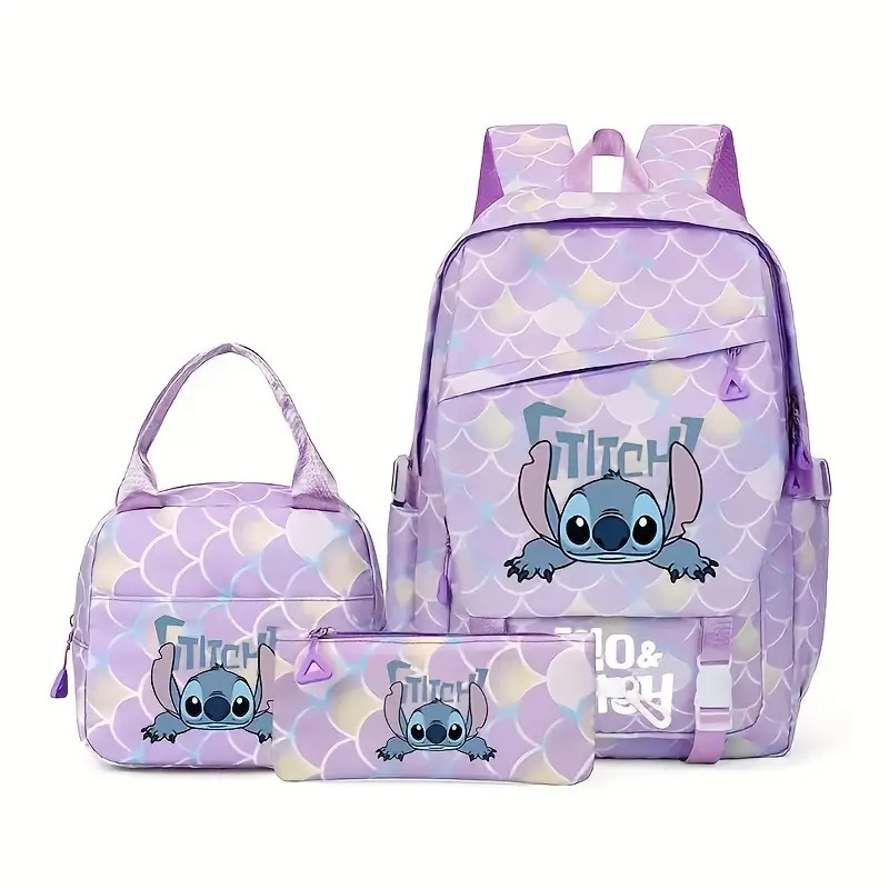 New Stitch Student Backpack for the Start of School Season, Lightweight and Load Reducing, Large Capacity Backpack for Boys and Girls in Grades 1-6 New Stitch Student Backpack for the Start of School Season, Lightweight and Load Reducing, Large Capacity Backpack for Boys and Girls in Grades 1-6