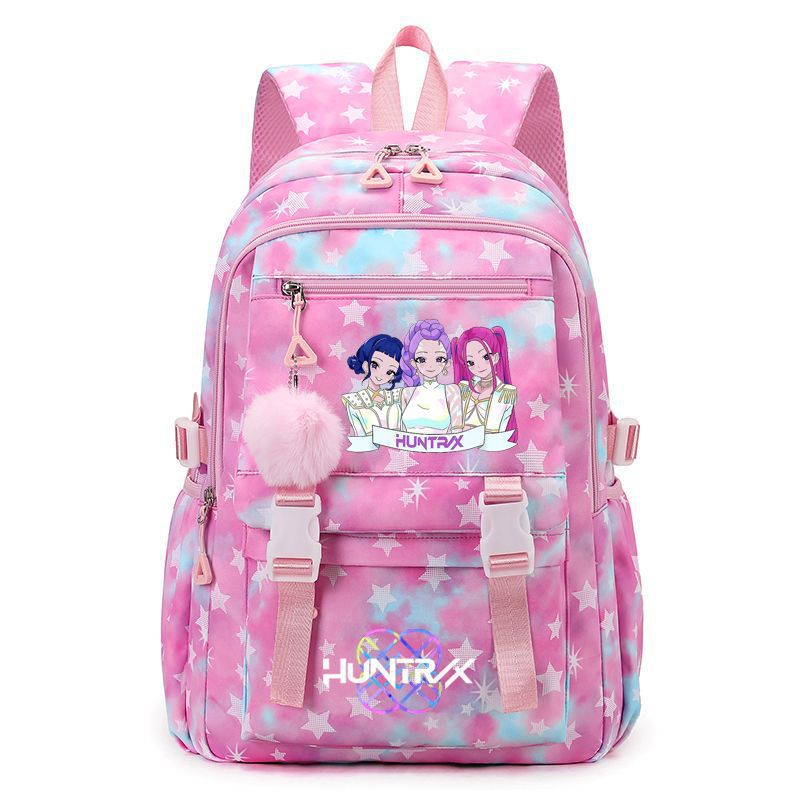 New KPOP Demon Hunters Movie Printed Backpack Student Campus Backpack New KPOP Demon Hunters Movie Printed Backpack Student Campus Backpack