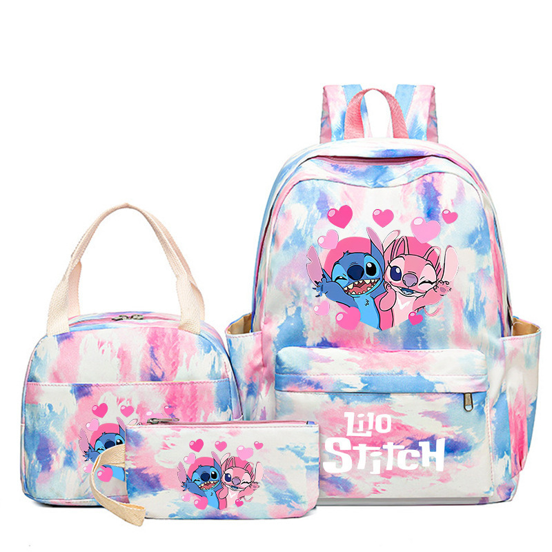 Cross border popular anime peripheral backpack, large capacity backpack for primary and secondary school students, backpack for children's meals, pencil case three piece set Cross border popular anime peripheral backpack, large capacity backpack for primary and secondary school students, backpack for children's meals, pencil case three piece set