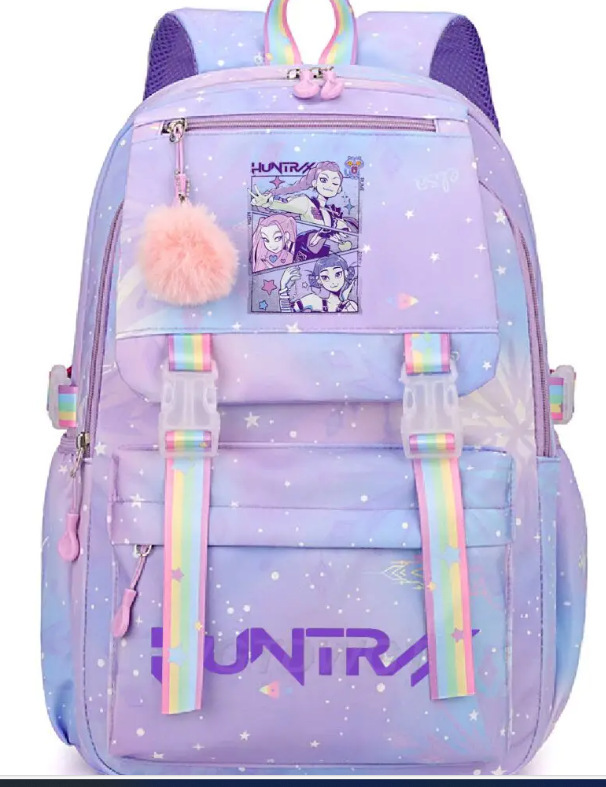 Amazon's new witch hunt printed student backpack cross-border popular cartoon KPop student backpack lightweight Amazon's new witch hunt printed student backpack cross-border popular cartoon KPop student backpack lightweight