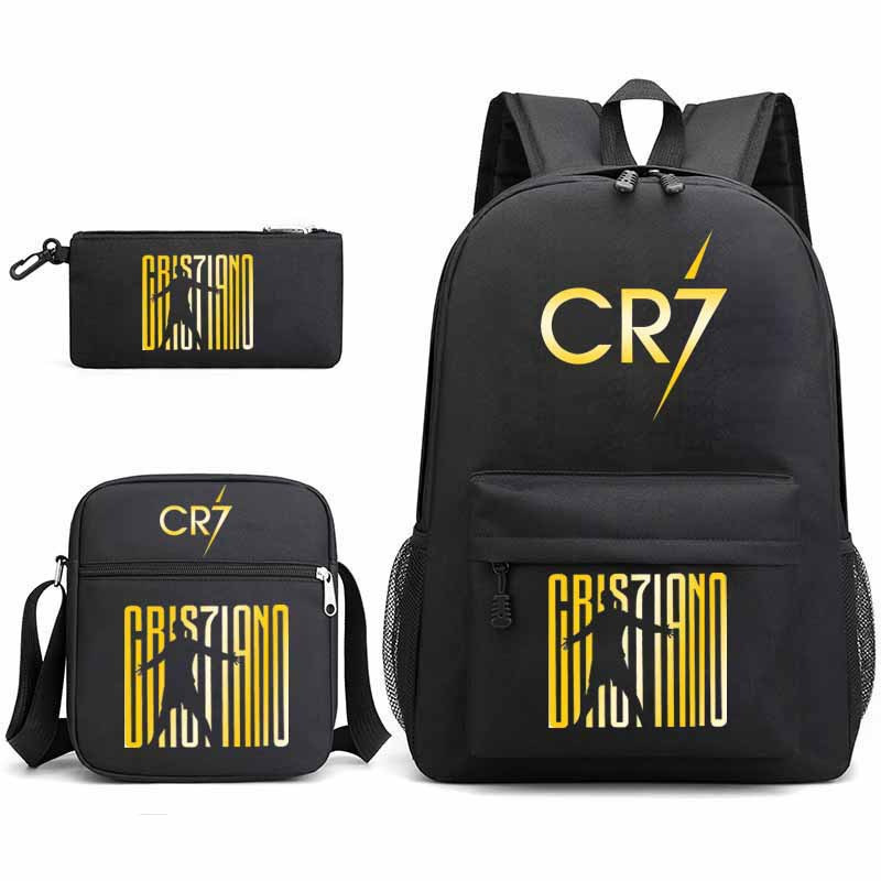 Three piece backpack set for children, suitable for both men and women, with hot stamping and water-resistant backpack. [One piece is also wholesale price]
