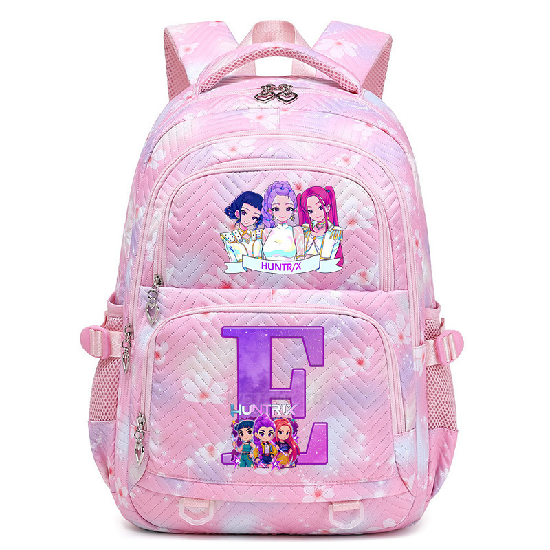 Cross border new witch hunting group letter print Korean version trendy backpack, lightweight and large capacity backpack for primary and secondary school students Cross border new witch hunting group letter print Korean version trendy backpack, lightweight and large capacity backpack for primary and secondary school students