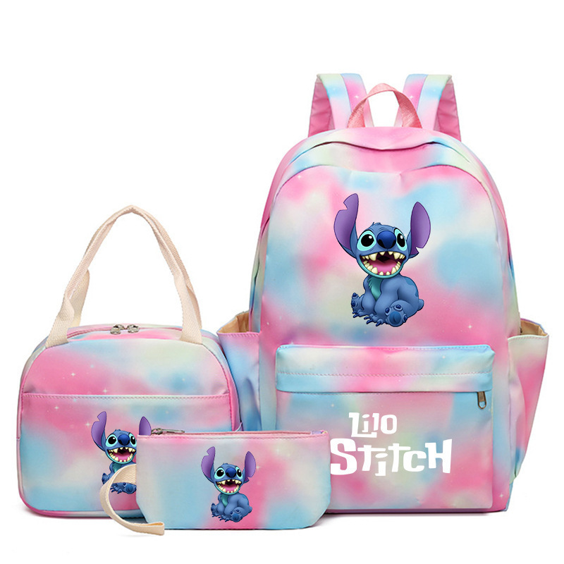 Cross border popular anime peripheral backpack, large capacity backpack for primary and secondary school students, backpack for children's meals, pencil case three piece set Cross border popular anime peripheral backpack, large capacity backpack for primary and secondary school students, backpack for children's meals, pencil case three piece set