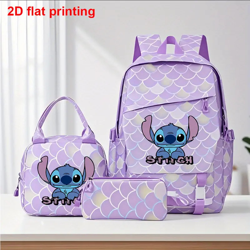 New Stitch Student Backpack for the Start of School Season, Lightweight and Load Reducing, Large Capacity Backpack for Boys and Girls in Grades 1-6 New Stitch Student Backpack for the Start of School Season, Lightweight and Load Reducing, Large Capacity Backpack for Boys and Girls in Grades 1-6