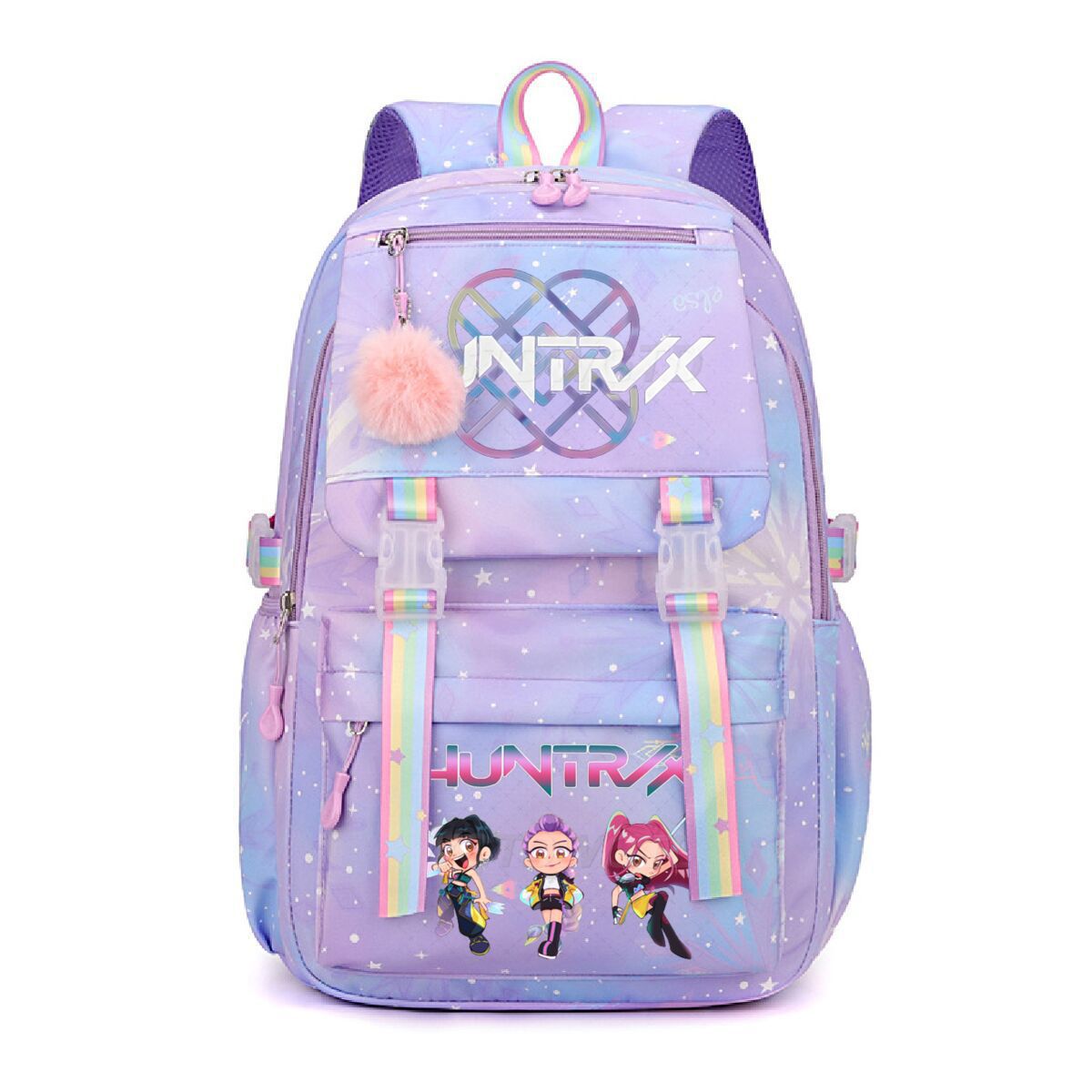 Amazon's new witch hunt printed student backpack cross-border popular cartoon KPop student backpack lightweight Amazon's new witch hunt printed student backpack cross-border popular cartoon KPop student backpack lightweight