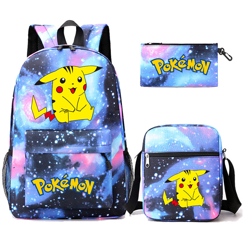Cross border Amazon backpack, teenage student backpack, three piece set, pencil case, crossbody bag Cross border Amazon backpack, teenage student backpack, three piece set, pencil case, crossbody bag