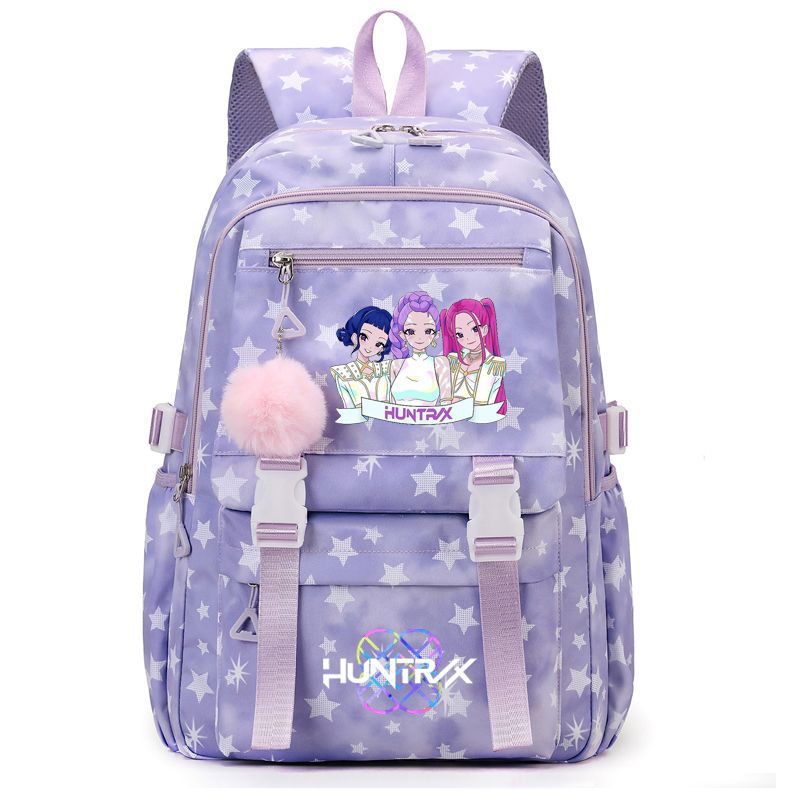 New KPOP Demon Hunters Movie Printed Backpack Student Campus Backpack New KPOP Demon Hunters Movie Printed Backpack Student Campus Backpack