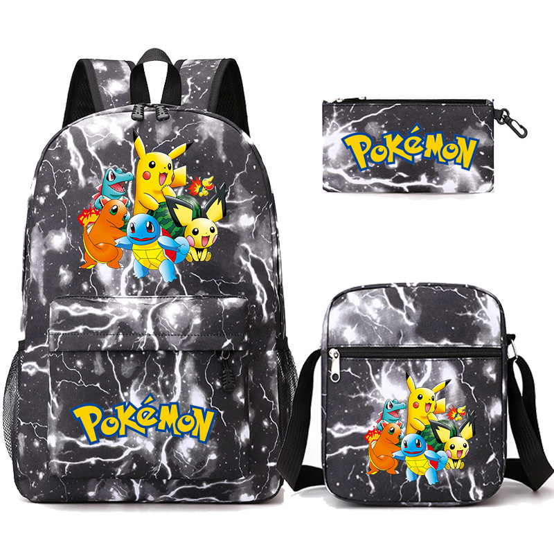 Cross border Amazon backpack, teenage student backpack, three piece set, pencil case, crossbody bag Cross border Amazon backpack, teenage student backpack, three piece set, pencil case, crossbody bag