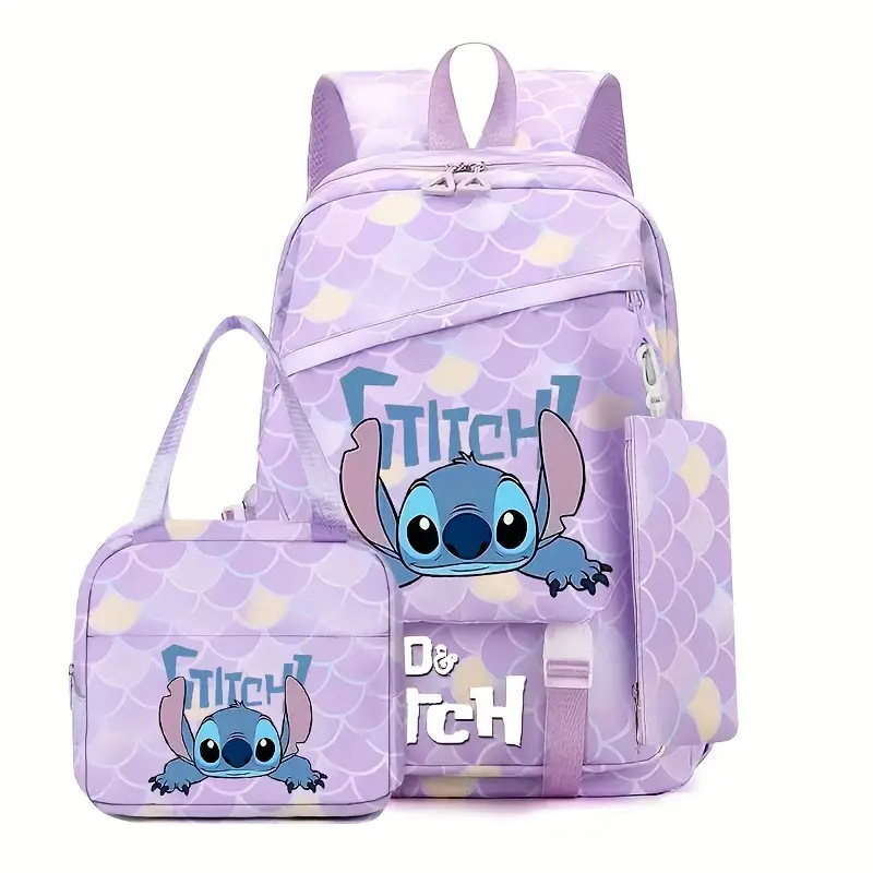 New Stitch Student Backpack for the Start of School Season, Lightweight and Load Reducing, Large Capacity Backpack for Boys and Girls in Grades 1-6 New Stitch Student Backpack for the Start of School Season, Lightweight and Load Reducing, Large Capacity Backpack for Boys and Girls in Grades 1-6