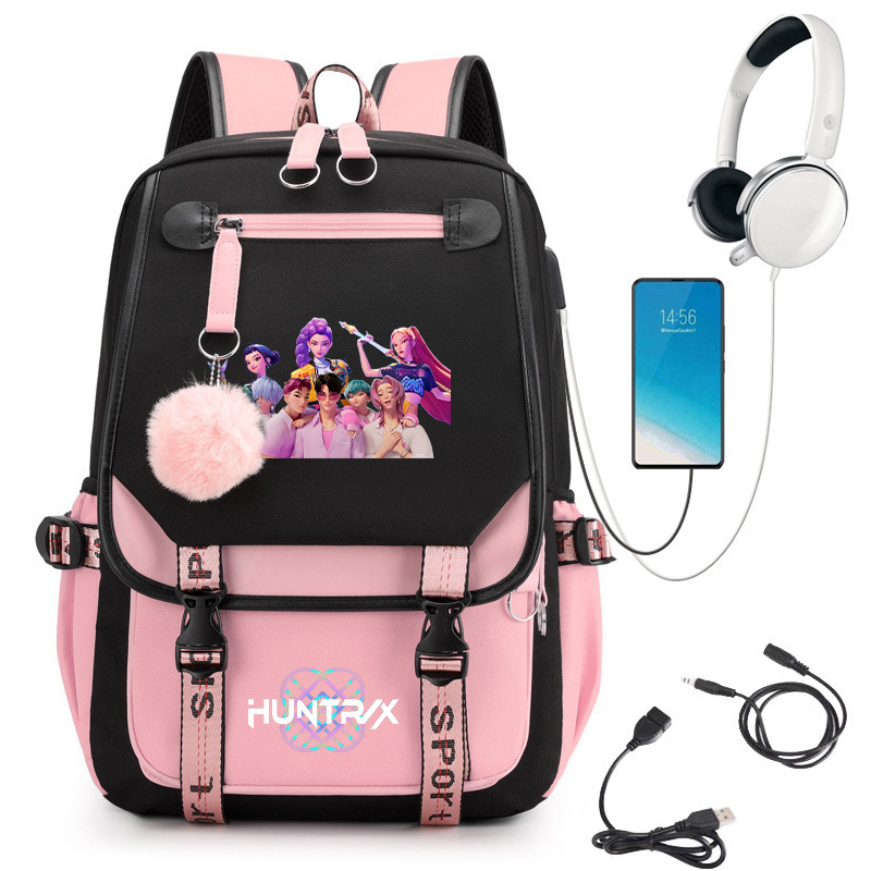 Witch Hunt Group Korean printed high school student campus backpack outdoor travel backpack cross-border hot sales 0712 Witch Hunt Group Korean printed high school student campus backpack outdoor travel backpack cross-border hot sales 0712