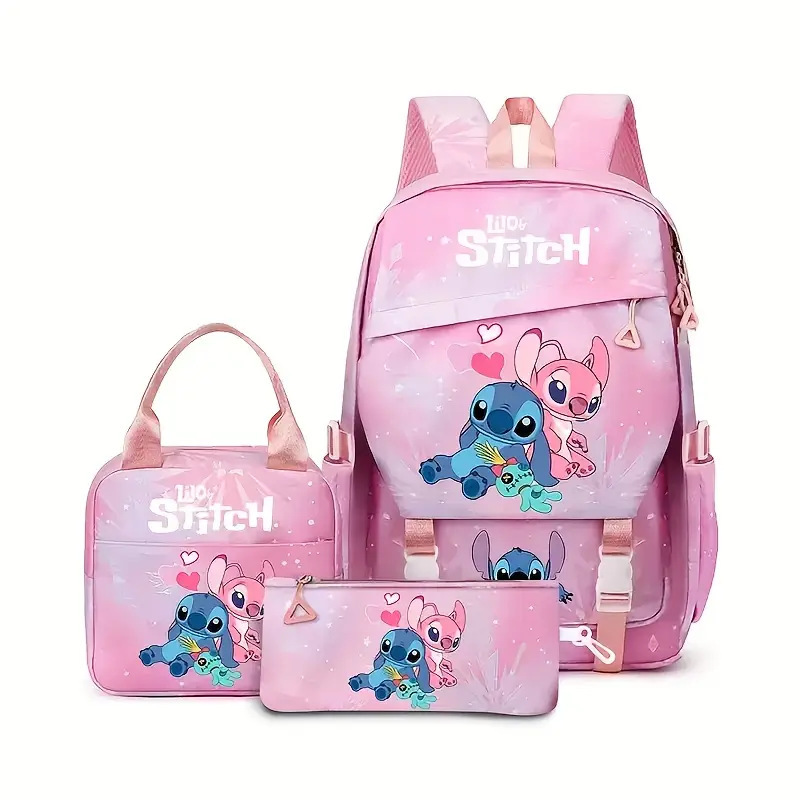 New Stitch Student Backpack for the Start of School Season, Lightweight and Load Reducing, Large Capacity Backpack for Boys and Girls in Grades 1-6 New Stitch Student Backpack for the Start of School Season, Lightweight and Load Reducing, Large Capacity Backpack for Boys and Girls in Grades 1-6
