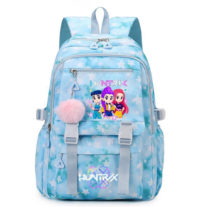 New KPOP Demon Hunters Movie Printed Backpack Student Campus Backpack New KPOP Demon Hunters Movie Printed Backpack Student Campus Backpack