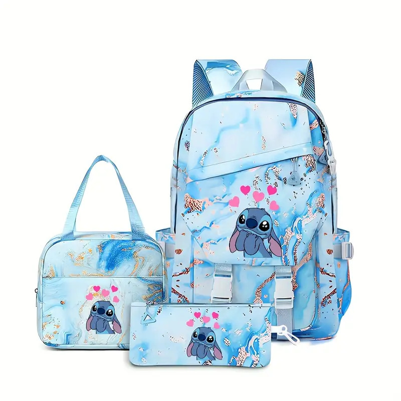 New Stitch Student Backpack for the Start of School Season, Lightweight and Load Reducing, Large Capacity Backpack for Boys and Girls in Grades 1-6 New Stitch Student Backpack for the Start of School Season, Lightweight and Load Reducing, Large Capacity Backpack for Boys and Girls in Grades 1-6