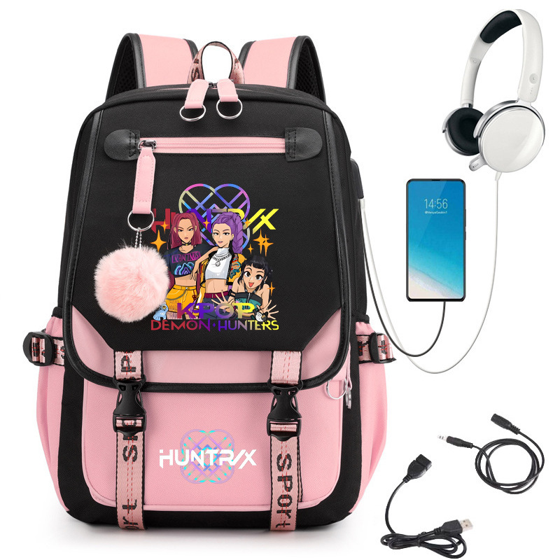 Witch Hunt Group Korean printed high school student campus backpack outdoor travel backpack cross-border hot sales 0712 Witch Hunt Group Korean printed high school student campus backpack outdoor travel backpack cross-border hot sales 0712