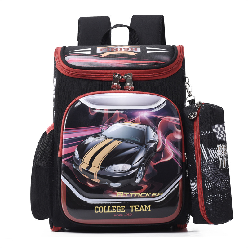 Foreign trade kindergarten backpack two-piece set with large capacity, fully open space bag for 3-6 years old, 3D hard shell cartoon backpack, direct sales Foreign trade kindergarten backpack two-piece set with large capacity, fully open space bag for 3-6 years old, 3D hard shell cartoon backpack, direct sales