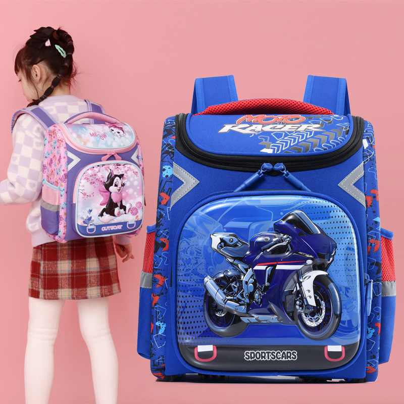 Children's bag, Russian elementary school student backpack, PC hard shell backpack, foreign trade fully open space bag, large capacity backpack
