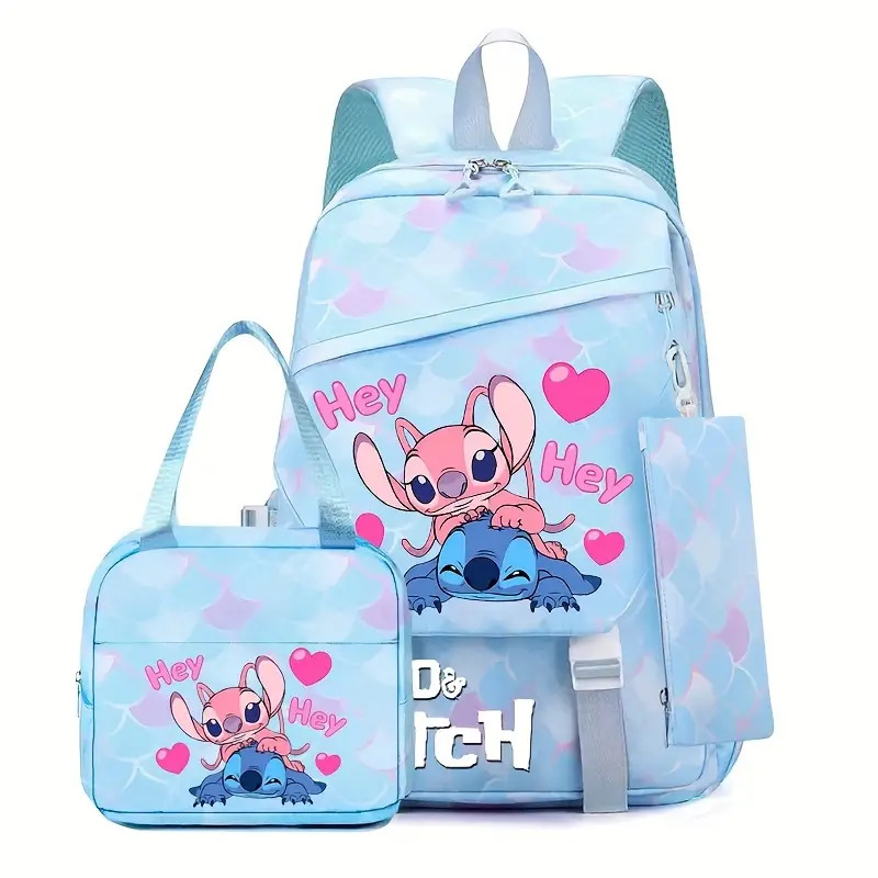 New Stitch Student Backpack for the Start of School Season, Lightweight and Load Reducing, Large Capacity Backpack for Boys and Girls in Grades 1-6 New Stitch Student Backpack for the Start of School Season, Lightweight and Load Reducing, Large Capacity Backpack for Boys and Girls in Grades 1-6