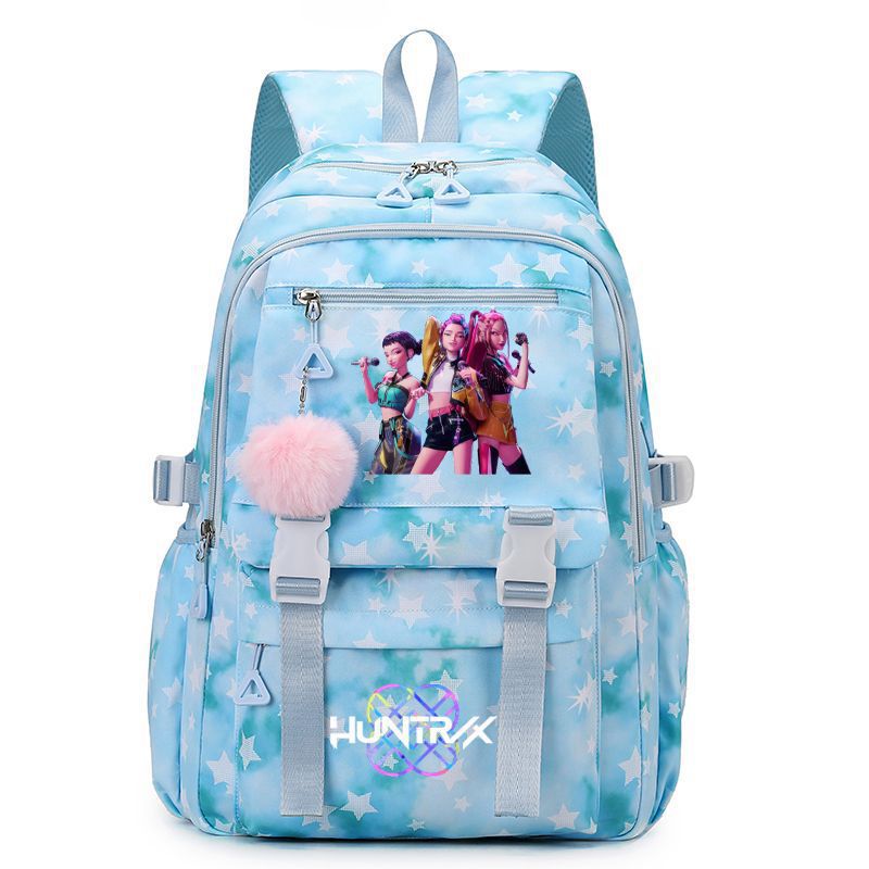 New KPOP Demon Hunters Movie Printed Backpack Student Campus Backpack New KPOP Demon Hunters Movie Printed Backpack Student Campus Backpack