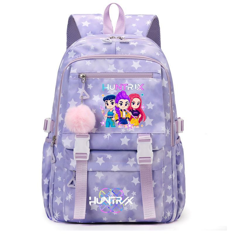 New KPOP Demon Hunters Movie Printed Backpack Student Campus Backpack New KPOP Demon Hunters Movie Printed Backpack Student Campus Backpack