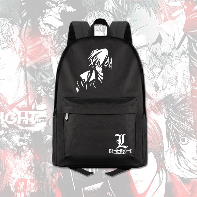 Death Note Anime Peripheral Backpack Male and Female Students Daily Backpack Computer Travel Backpack Death Note Anime Peripheral Backpack Male and Female Students Daily Backpack Computer Travel Backpack